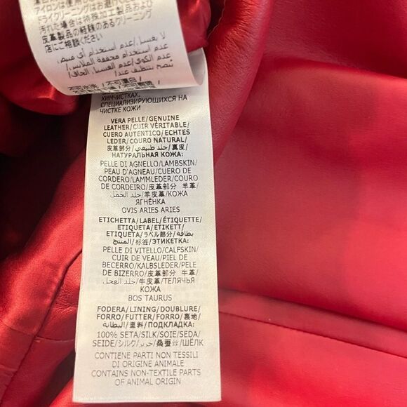 ALEXANDER MCQUEEN Two Tone Leather STUNNING đ€© PeplumâBikerâJacketâ|SIZE:â44âIT| - Picture 13 of 15